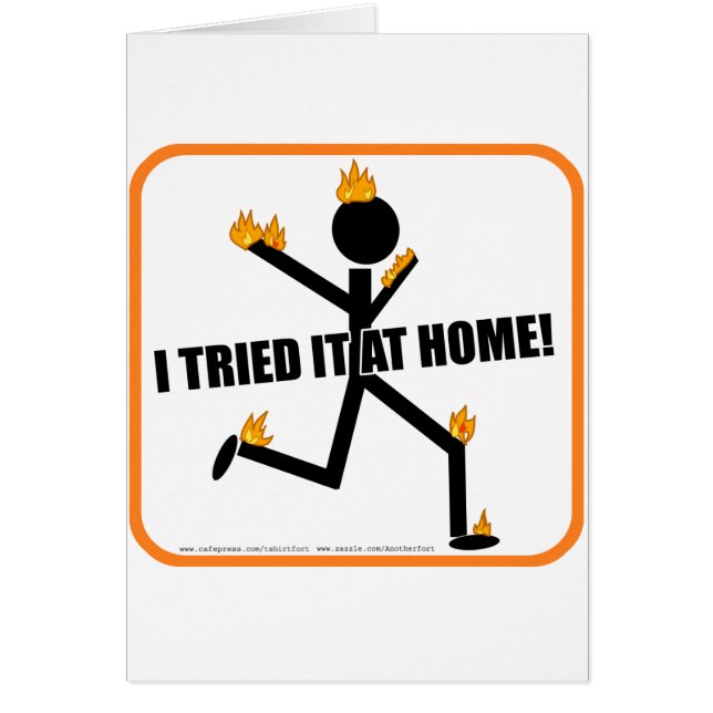 Ich versuchte es zu Hause! (Vorne)