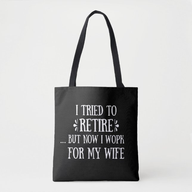 Ich versuchte, Funny Retirement Geschenke für Männ (Vorderseite)