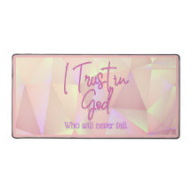 Ich vertraue auf gottrosa Funkelnd Hintergrund