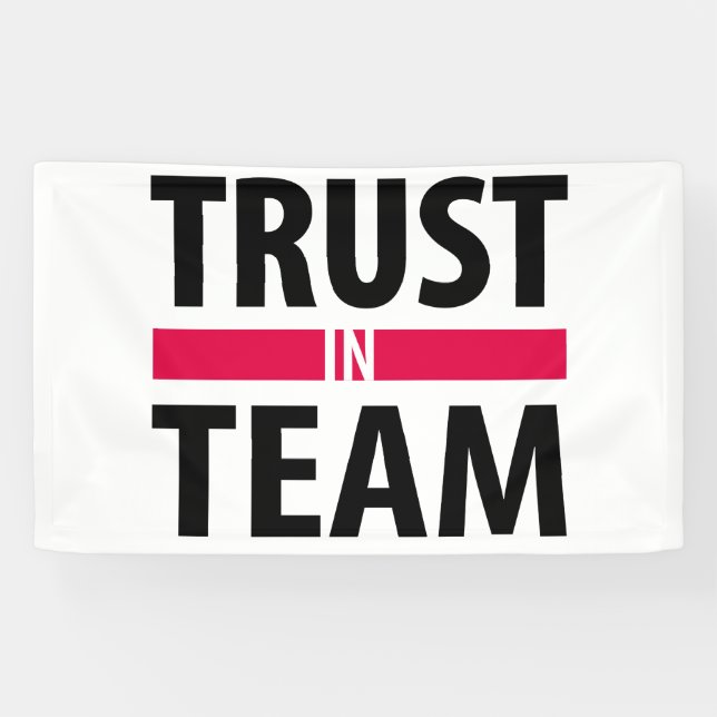 Ich vertraue auf Team Banner (Horizontal)
