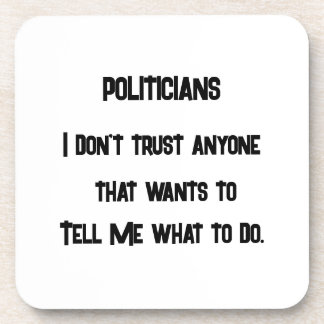 Ich vertraue nicht getränkeuntersetzer