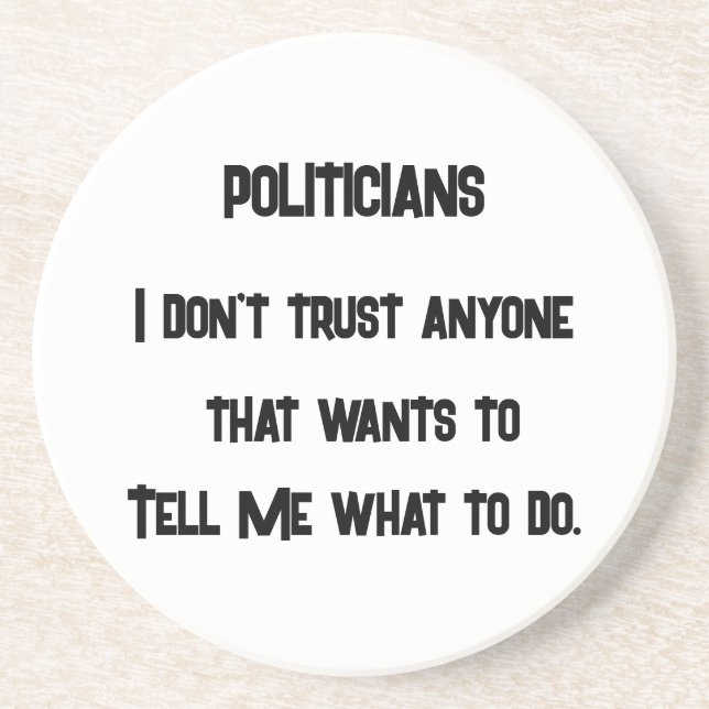 Ich vertraue nicht getränkeuntersetzer (Vorne)