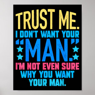 Ich vertraue nicht, will nicht einmal poster