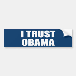 ICH VERTRAUE OBAMA AUTOAUFKLEBER