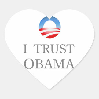 Ich vertraue Obama Sticker