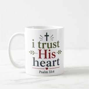 Ich vertraue seinem Herzen Inspirierendes christli Kaffeetasse