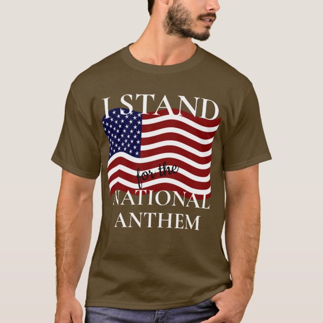 Ich vertrete die Nationalhymne T-Shirt (Vorderseite)