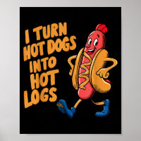 Ich verwandele Hotdogs in heiße Holzscheite