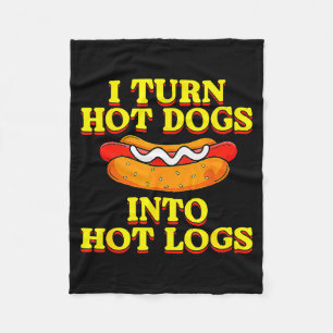 Ich verwandle Hot Dogs in heiße Holzscheite Toilet Fleecedecke