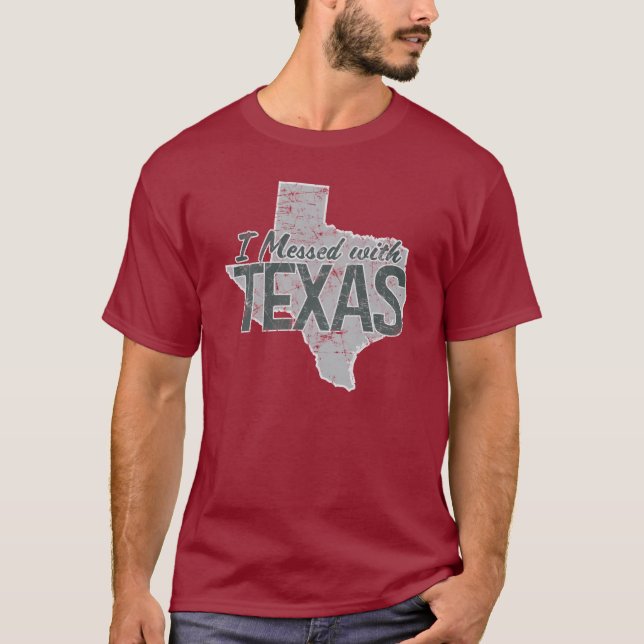 Ich verwirrte mit Texas T-Shirt (Vorderseite)