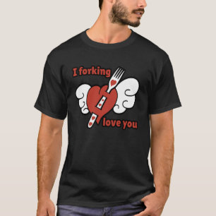 Ich verzeihe Liebe Sie lustige Valentinstag Paare T-Shirt