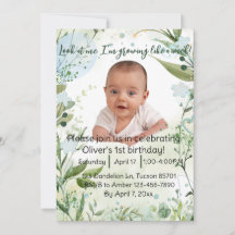 Ich wächst wie ein Unkraut, der erste Geburtstagsj