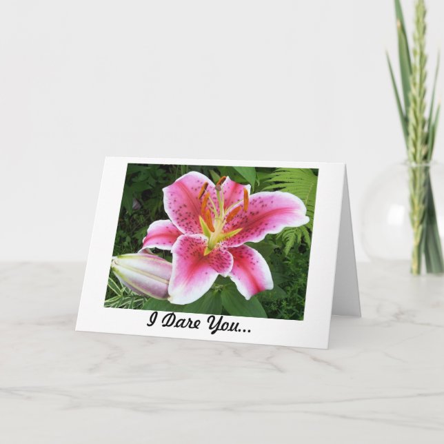 Ich wage Sie zur Liebe ich Karte (Vorderseite)