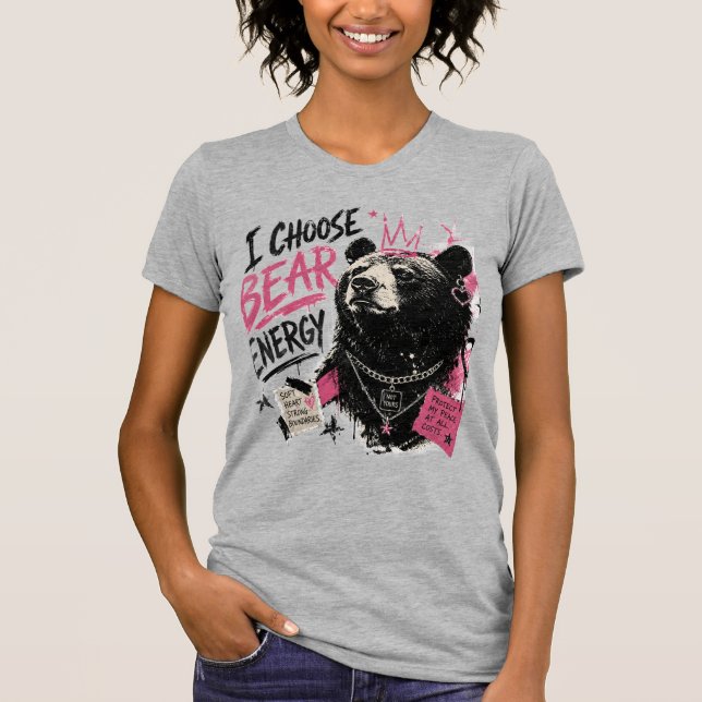 ICH WÄHLE BÄR ENERGIE T-Shirt (Vorderseite)