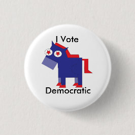 Ich wähle demokratisches button
