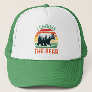 Ich wähle den Bären im Wald Lustiges Camp 2024 Truckerkappe