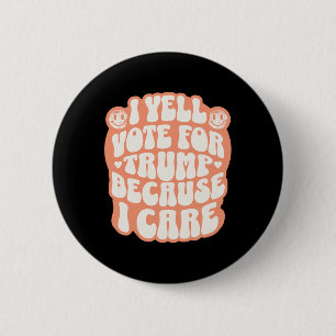 Ich wähle den Verbrecher lustiger Trump Patriot Re Button