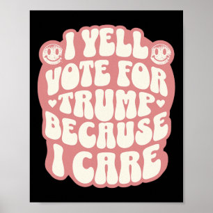 Ich wähle den Verbrecher lustiger Trump Patriot Re Poster