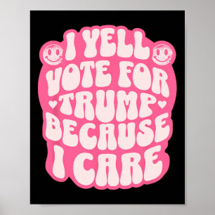 Ich wähle den Verbrecher lustiger Trump Patriot Re Poster