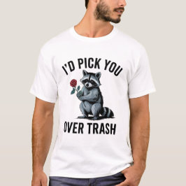 Ich wähle dich über den abfalllustigen Valentinsta T-Shirt
