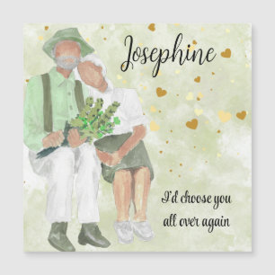 Ich wähle euch alle wieder zum Jahrestag der Hochs Magnetkarte