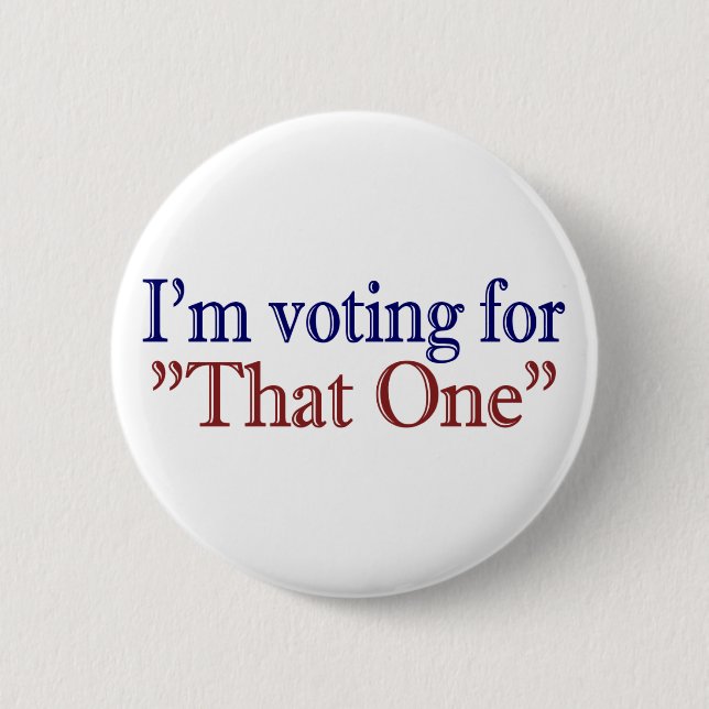 Ich wähle für "dieses" (Obama 2008) Button (Vorderseite)