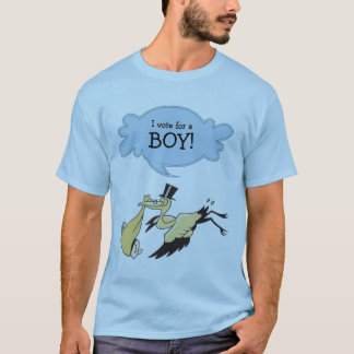 Ich wähle für einen Jungen, den Geschlecht Party T-Shirt