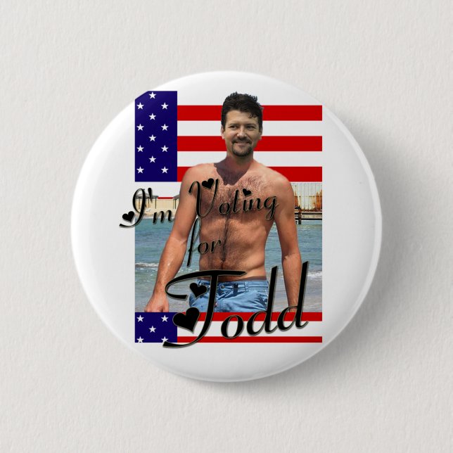 Ich wähle für Todd-Knopf Button (Vorderseite)