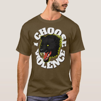 Ich wähle Gewalt Demonic Cat Funny T-Shirt