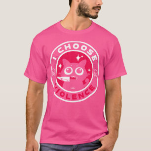 Ich wähle Gewalt - Katze Lover - Dunkel T-Shirt
