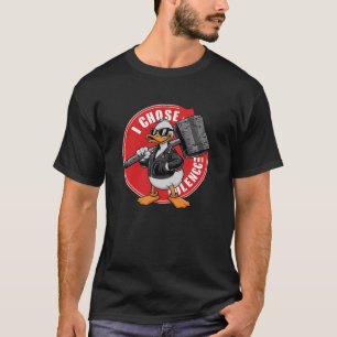 Ich wähle Gewalt lustige Ente T-Shirt