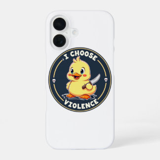 Ich wähle Gewalt - Süßer Enten-iPhone-Hülle iPhone 16 Hülle