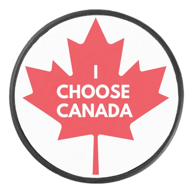 Ich wähle Kanada Hockey Puck (Vorderseite)