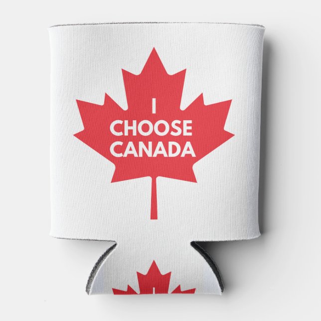 Ich wähle Kanada kann kühlen Dosenkühler (Vorderseite)