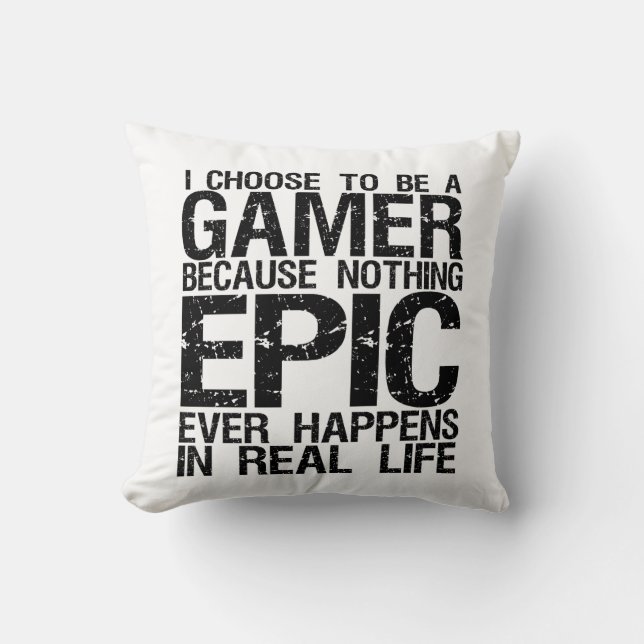 Ich wähle mich für Gamer Funny Pillow für Gaming G Kissen (Vorderseite)