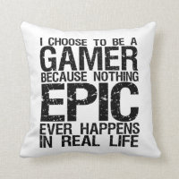 Ich wähle mich für Gamer Funny Pillow für Gaming G