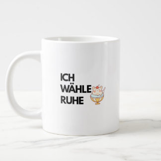 Ich Wähle Ruhe Mug Combo ,Calm Coffee Mug Jumbo-Tasse
