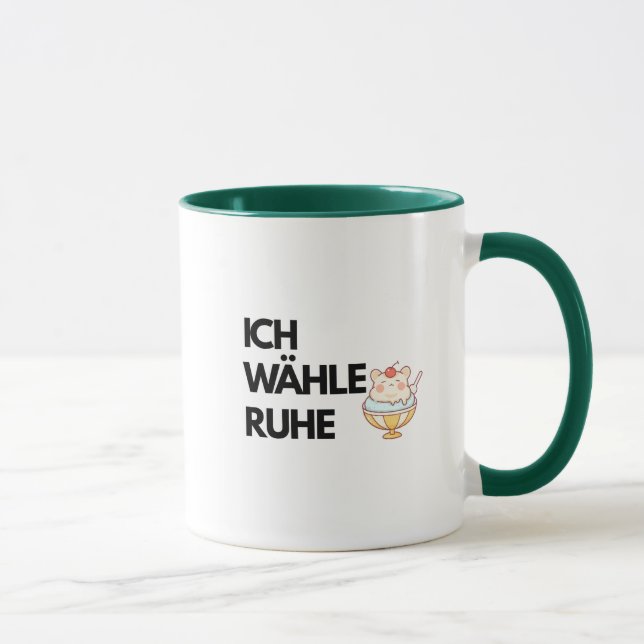 Ich Wähle Ruhe Mug Combo ,Calm Coffee Mug Tasse (Rechts)