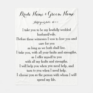 Ich wähle Sie Fleecedecke