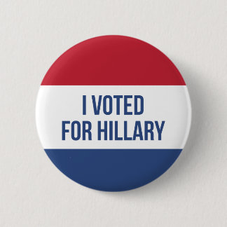 Ich wählte für Hillary-Wahl-Knopf Button