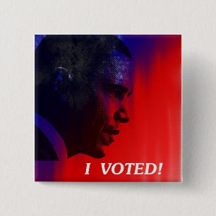 Ich wählte -- Obama Button