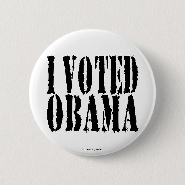 Ich wählte OBAMA-Knopf Button (Vorderseite)