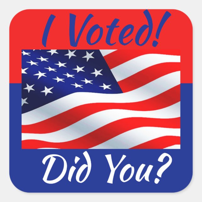 Ich wählte Sticker (Vorderseite)