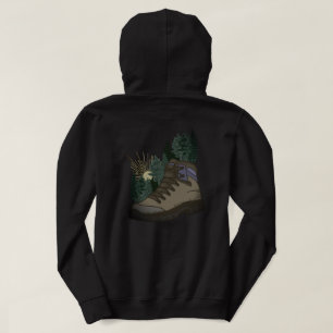 Ich wandere und höre Vögel und Bienen auf Felsen Hoodie