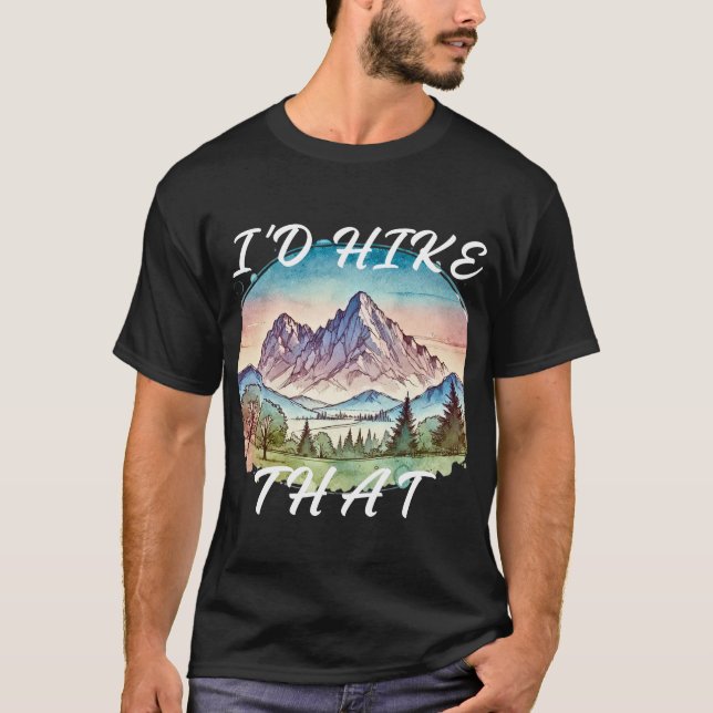 Ich wanderte das Wandern T-Shirt (Vorderseite)