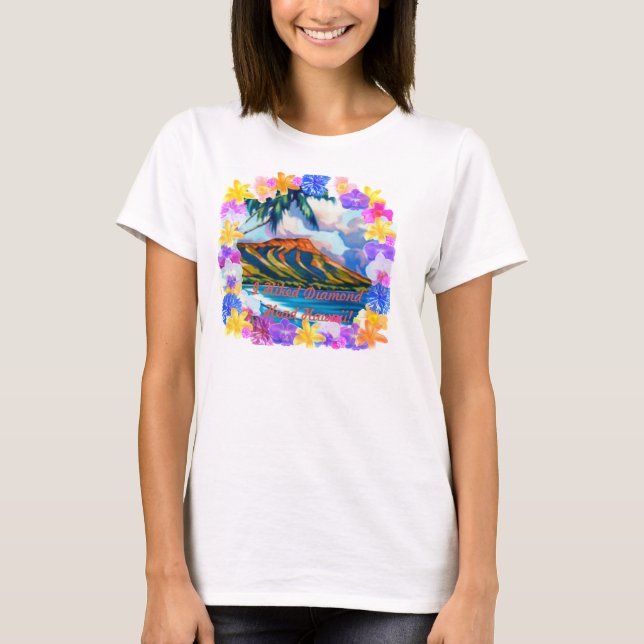 Ich wanderte Diamant-Kopf Hawaii! T-Shirt (Vorderseite)