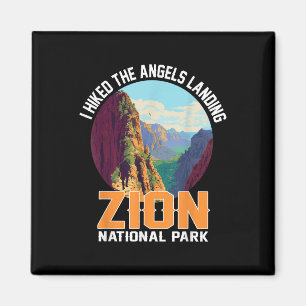 Ich wanderte durch den Angels Landing Zion Nationa Magnet