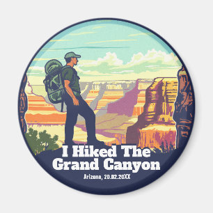Ich wanderte durch den Grand Canyon Nationalpark A Magnet