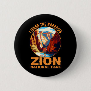 Ich wanderte durch The Narrows Zion National Park Button