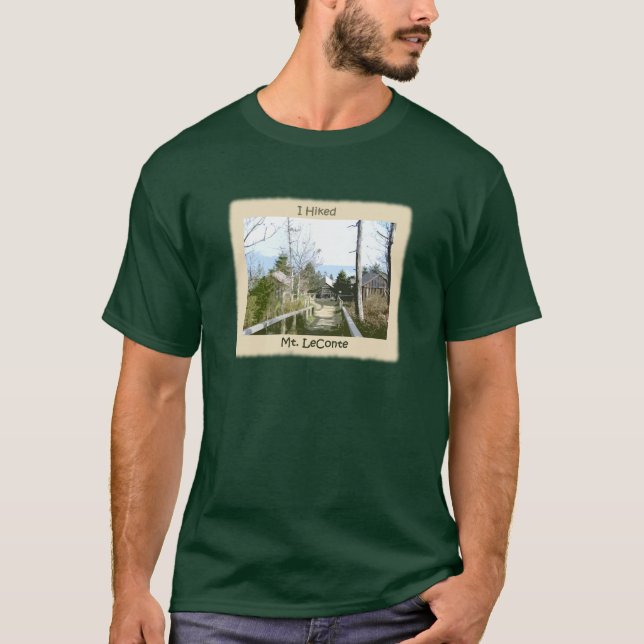 Ich wanderte Mt LeConte/Foto-Kunst T-Shirt (Vorderseite)